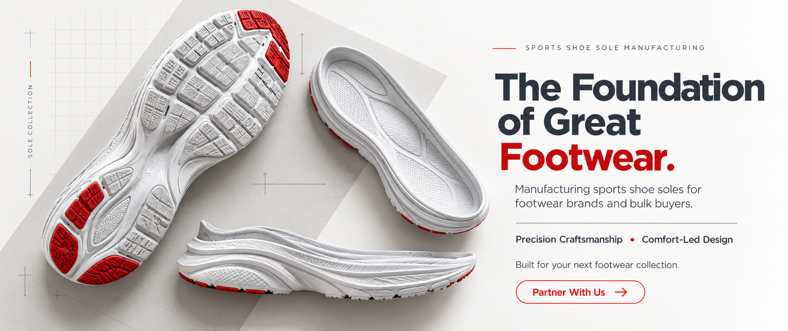 Sports shoe soles